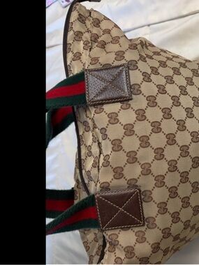 Gucci Brown Monogram Tote Bag